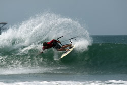 Mancora point has a great left break for catching waves